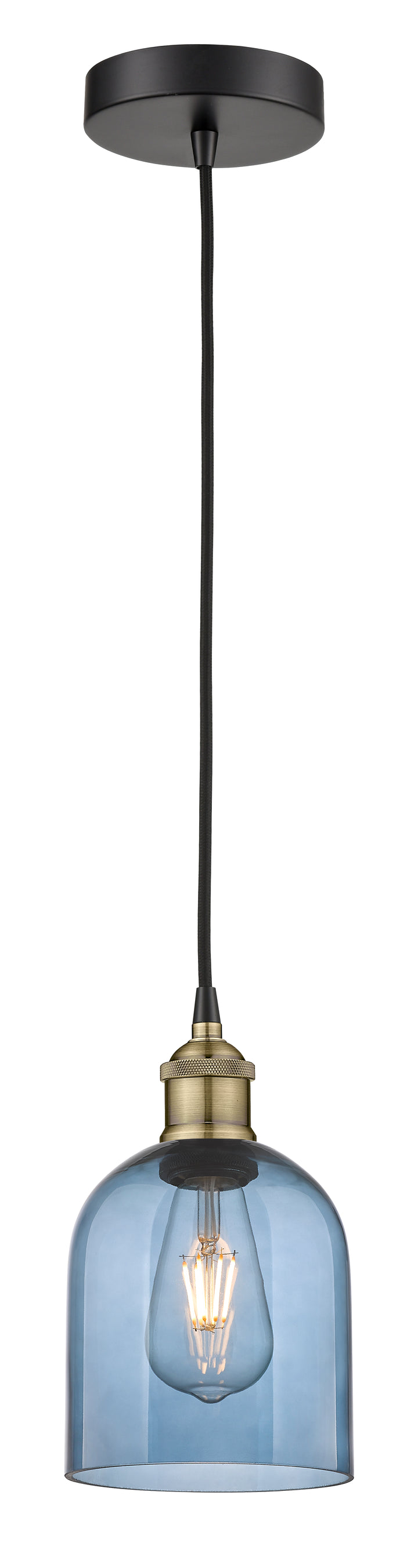 Innovations Lighting Bella 6" Mini Pendant - Black Antique Brass Mini-Pendants Innovations Lighting   