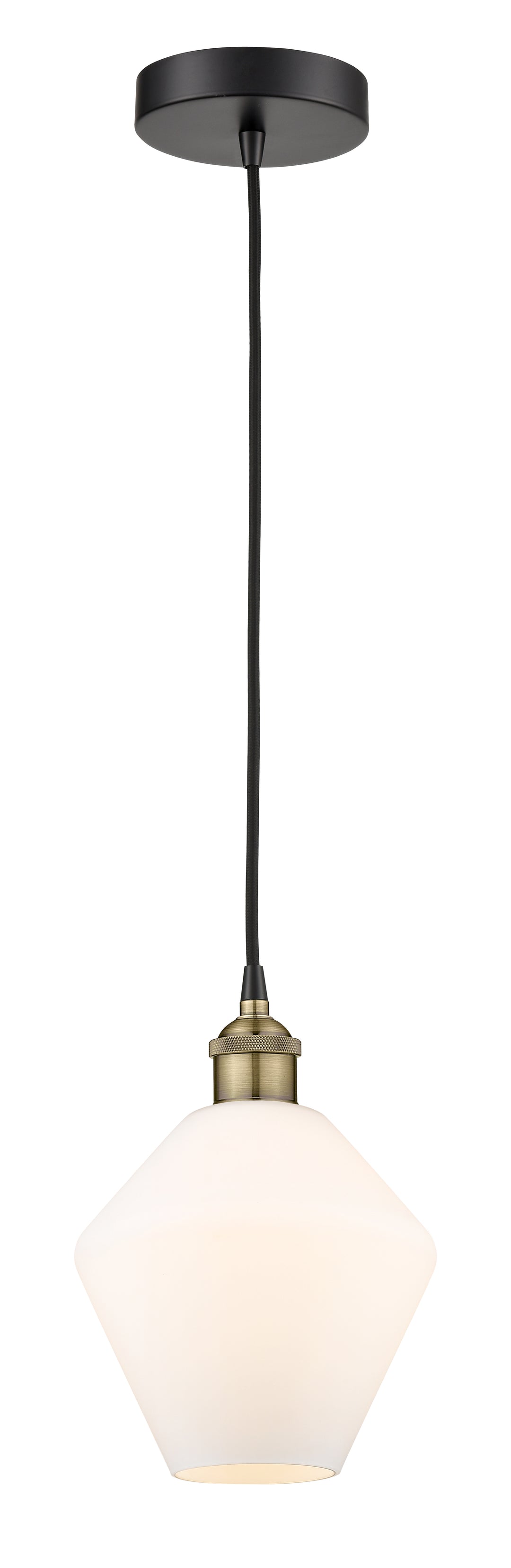 Innovations Lighting Cindyrella 8" Mini Pendant - Black Antique Brass