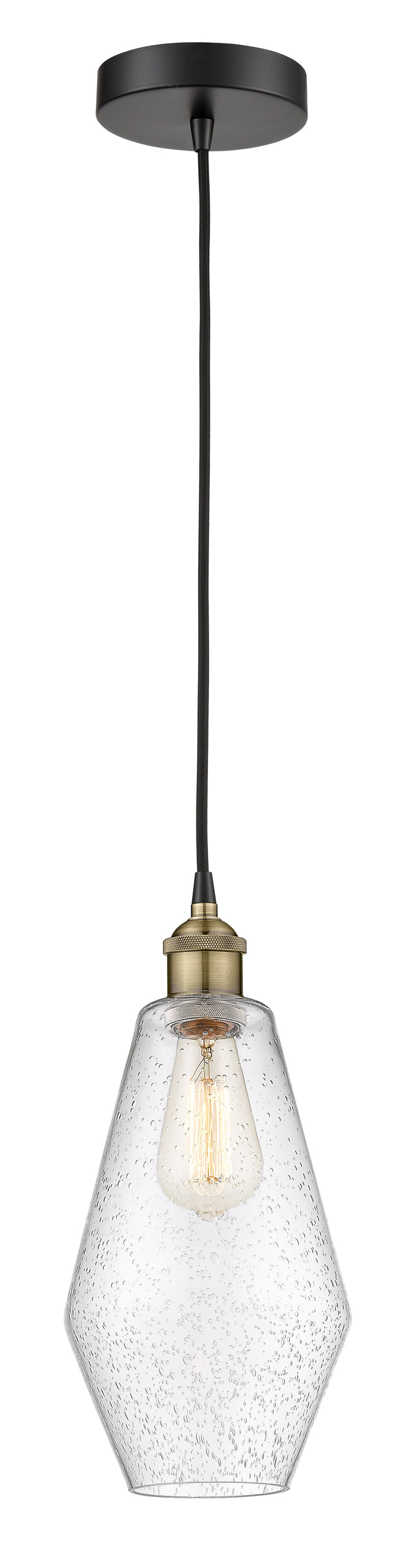 Innovations Lighting Cindyrella 7" Mini Pendant - Black Antique Brass