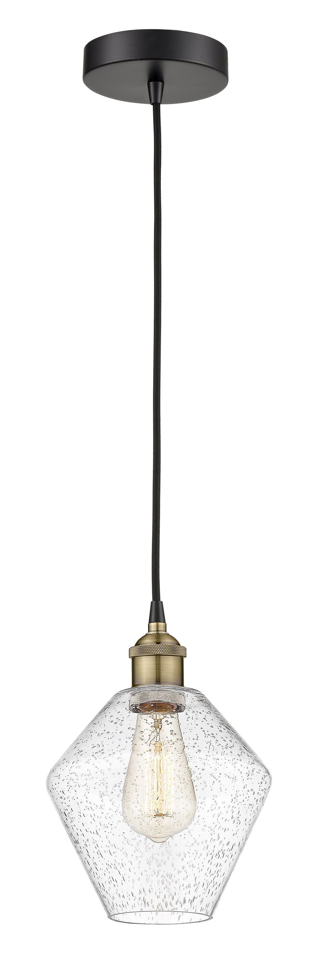 Innovations Lighting Cindyrella 8" Mini Pendant - Black Antique Brass