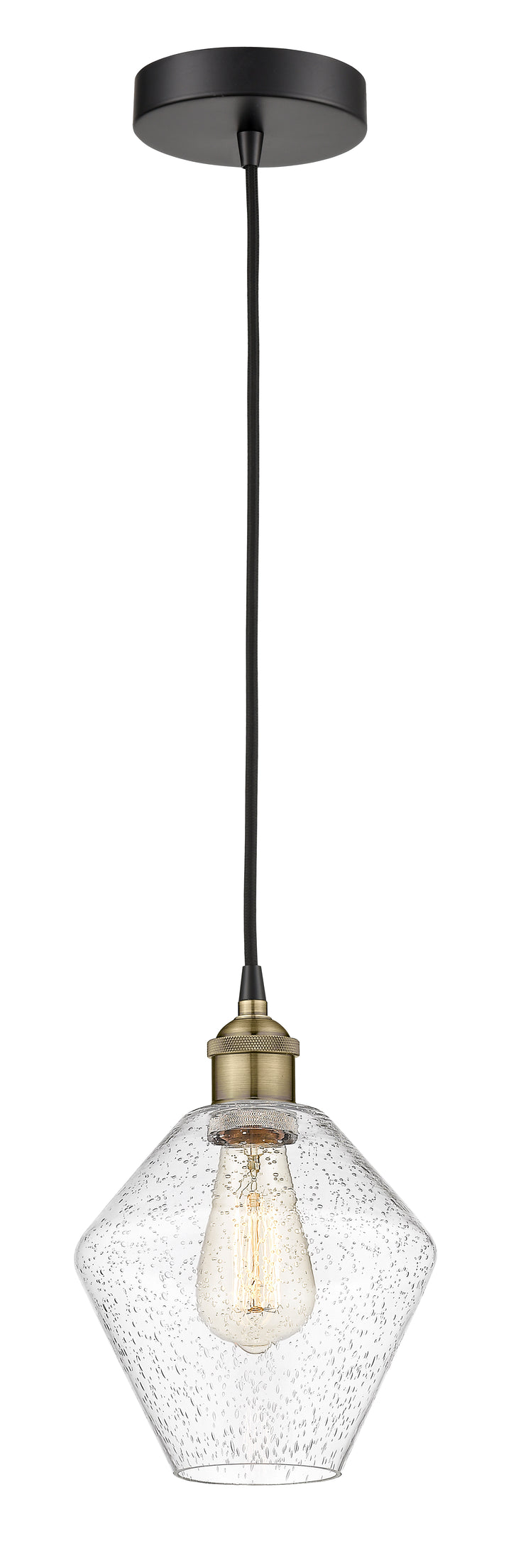 Innovations Lighting Cindyrella 8" Mini Pendant - Black Antique Brass