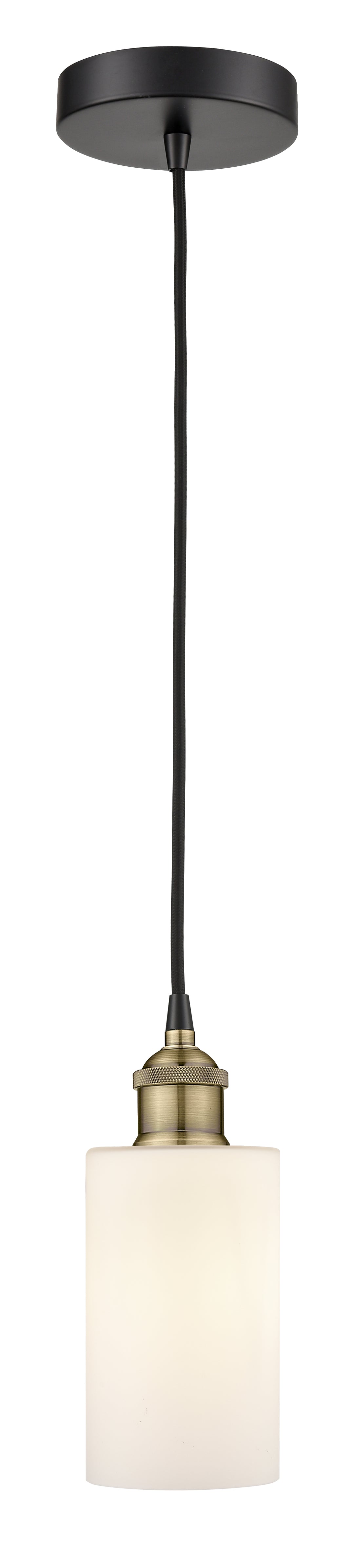 Innovations Lighting Clymer 4" Mini Pendant - Black Antique Brass