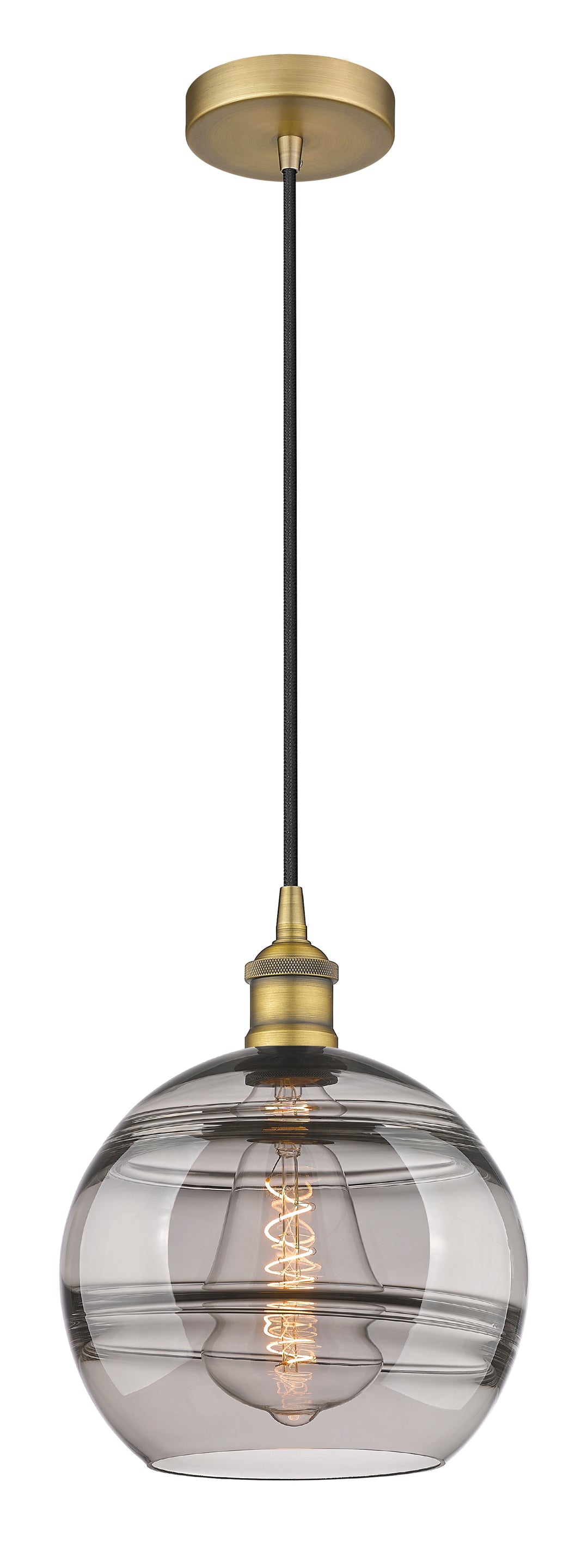 Innovations Lighting Rochester 10" Mini Pendant - Brushed Brass Mini-Pendants Innovations Lighting   