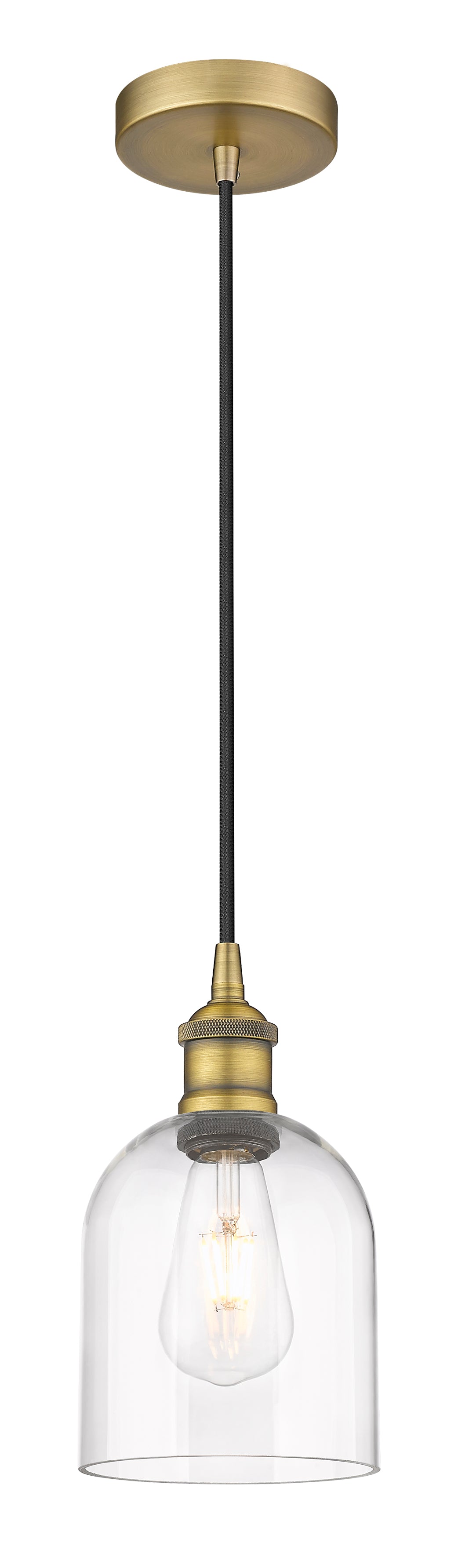 Innovations Lighting Bella 6" Mini Pendant - Brushed Brass Mini-Pendants Innovations Lighting   