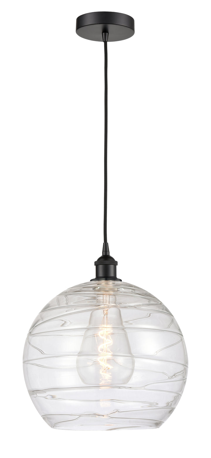 Innovations Lighting Athens Deco Swirl 14" Pendant - Matte Black Pendants Innovations Lighting   