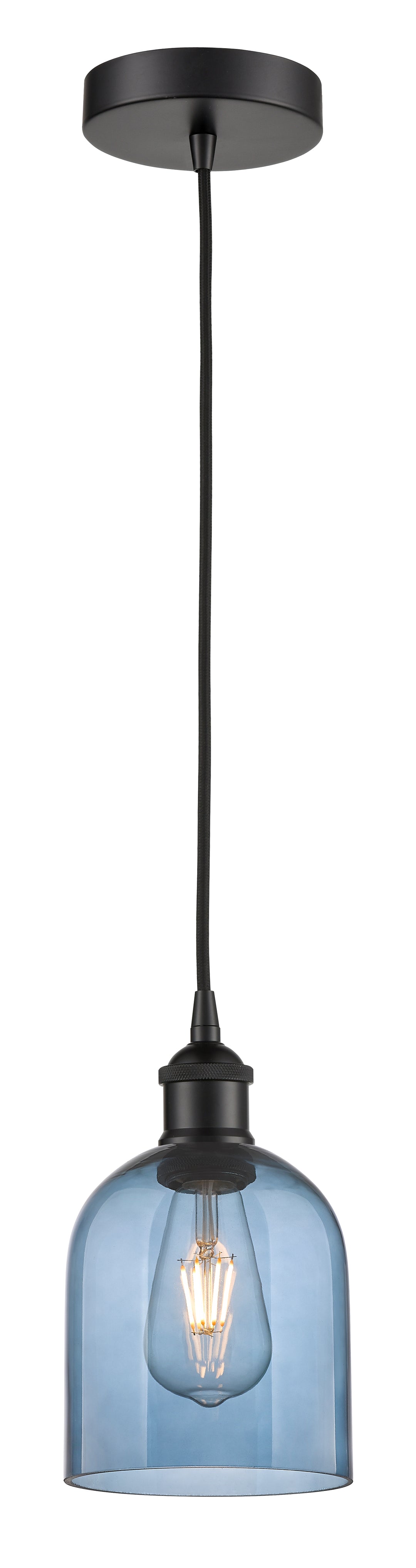 Innovations Lighting Bella 6" Mini Pendant - Matte Black Mini-Pendants Innovations Lighting   