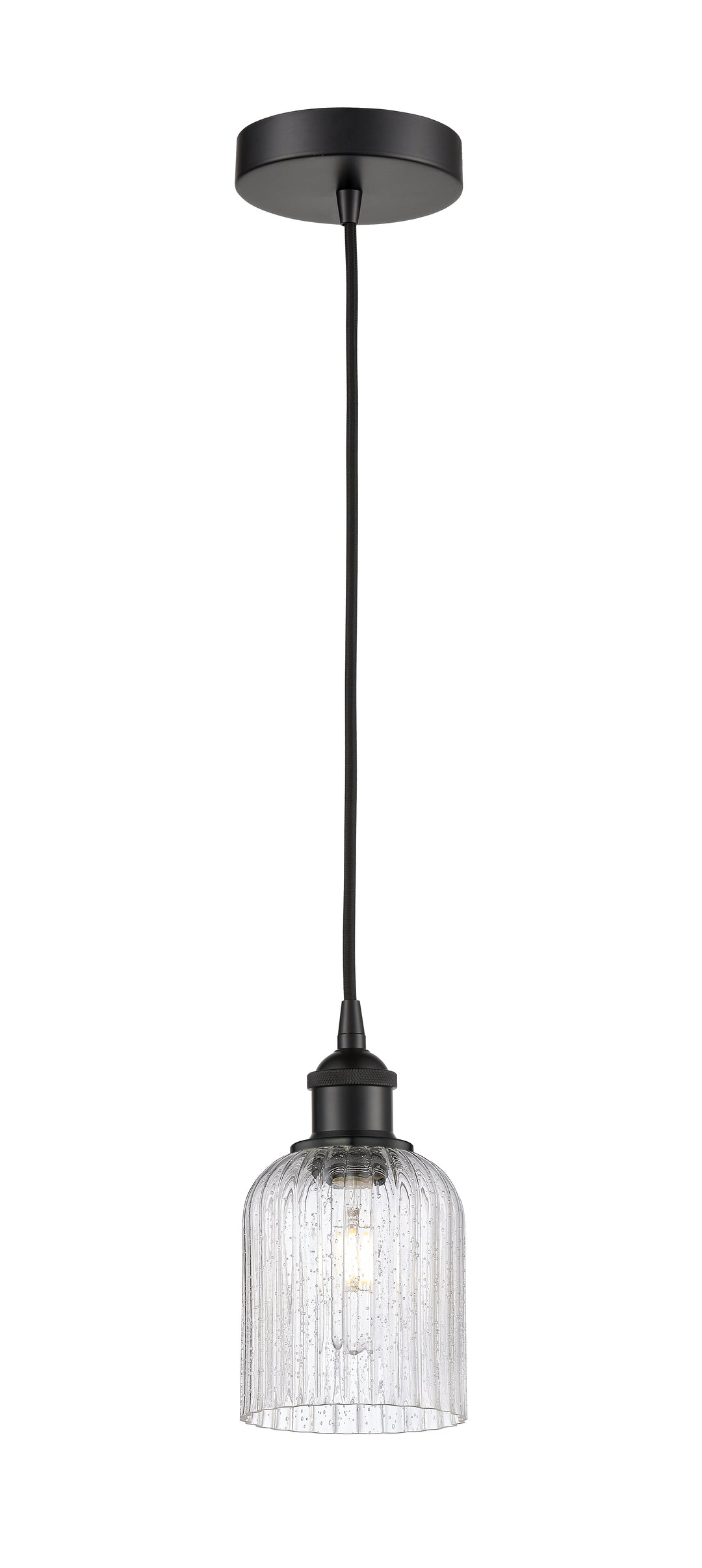 Innovations Lighting Bridal Veil 5" Mini Pendant - Matte Black Mini-Pendants Innovations Lighting   