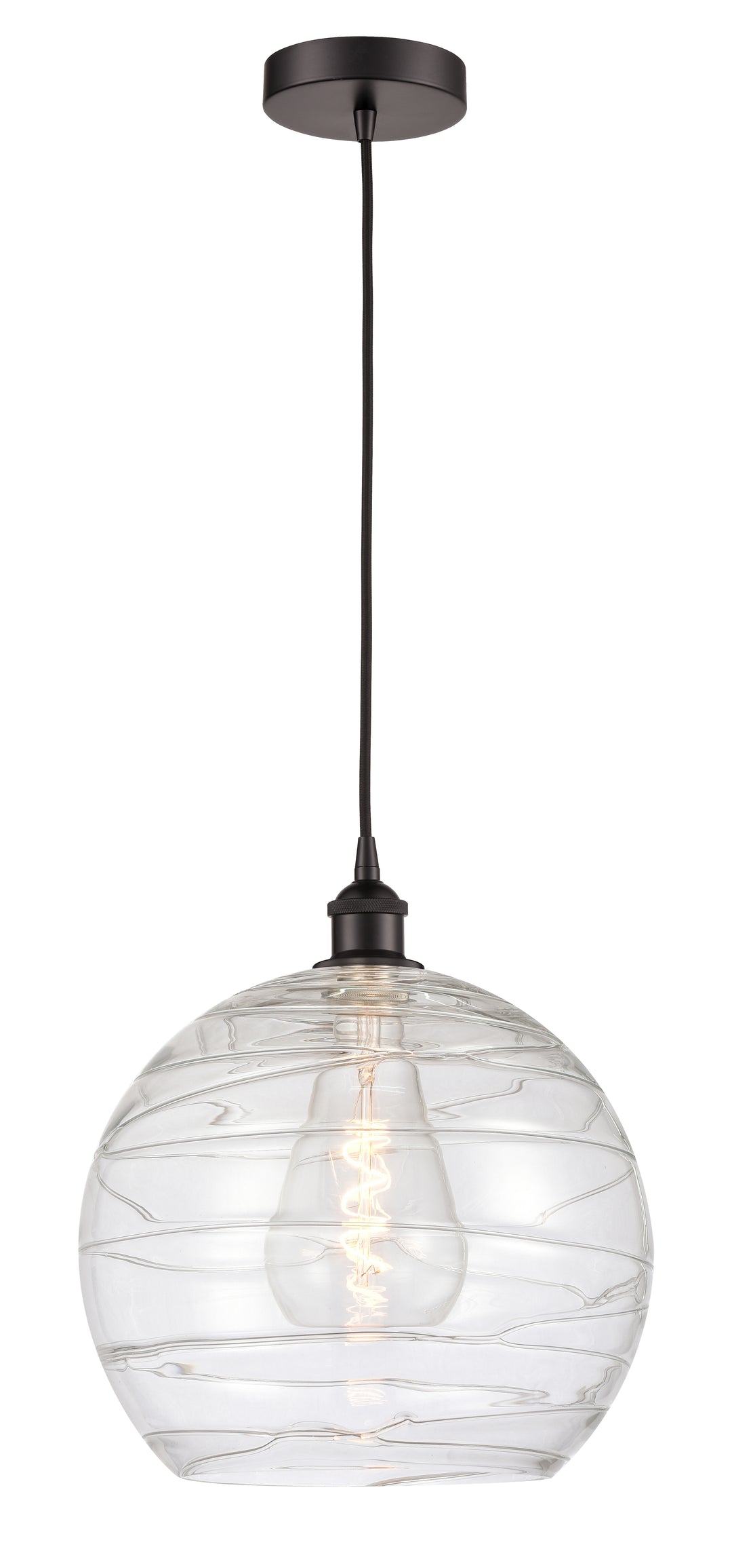 Innovations Lighting Athens Deco Swirl 14" Pendant - Oil Rubbed Bronze Pendants Innovations Lighting   