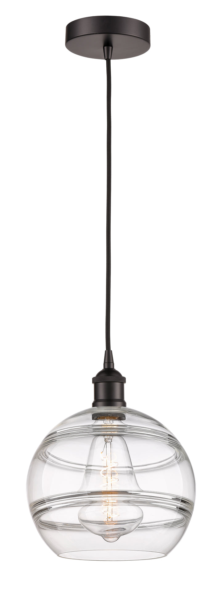 Innovations Lighting Rochester 10" Mini Pendant - Oil Rubbed Bronze Mini-Pendants Innovations Lighting   