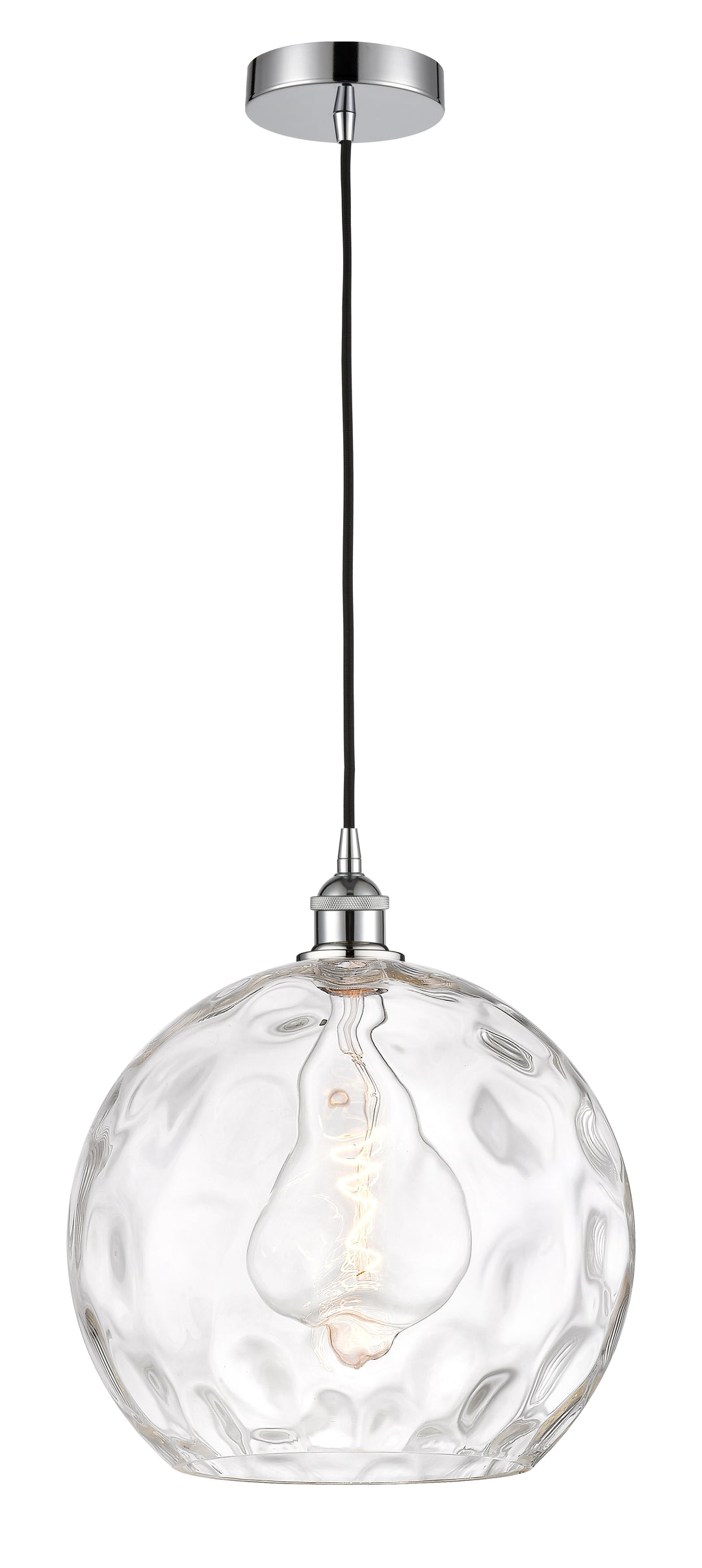 Innovations Lighting Athens Water Glass 14" Pendant - Polished Chrome