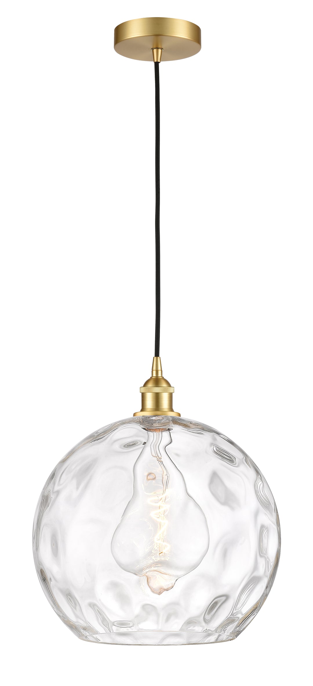 Innovations Lighting Athens Water Glass 14" Pendant - Satin Gold Pendants Innovations Lighting   