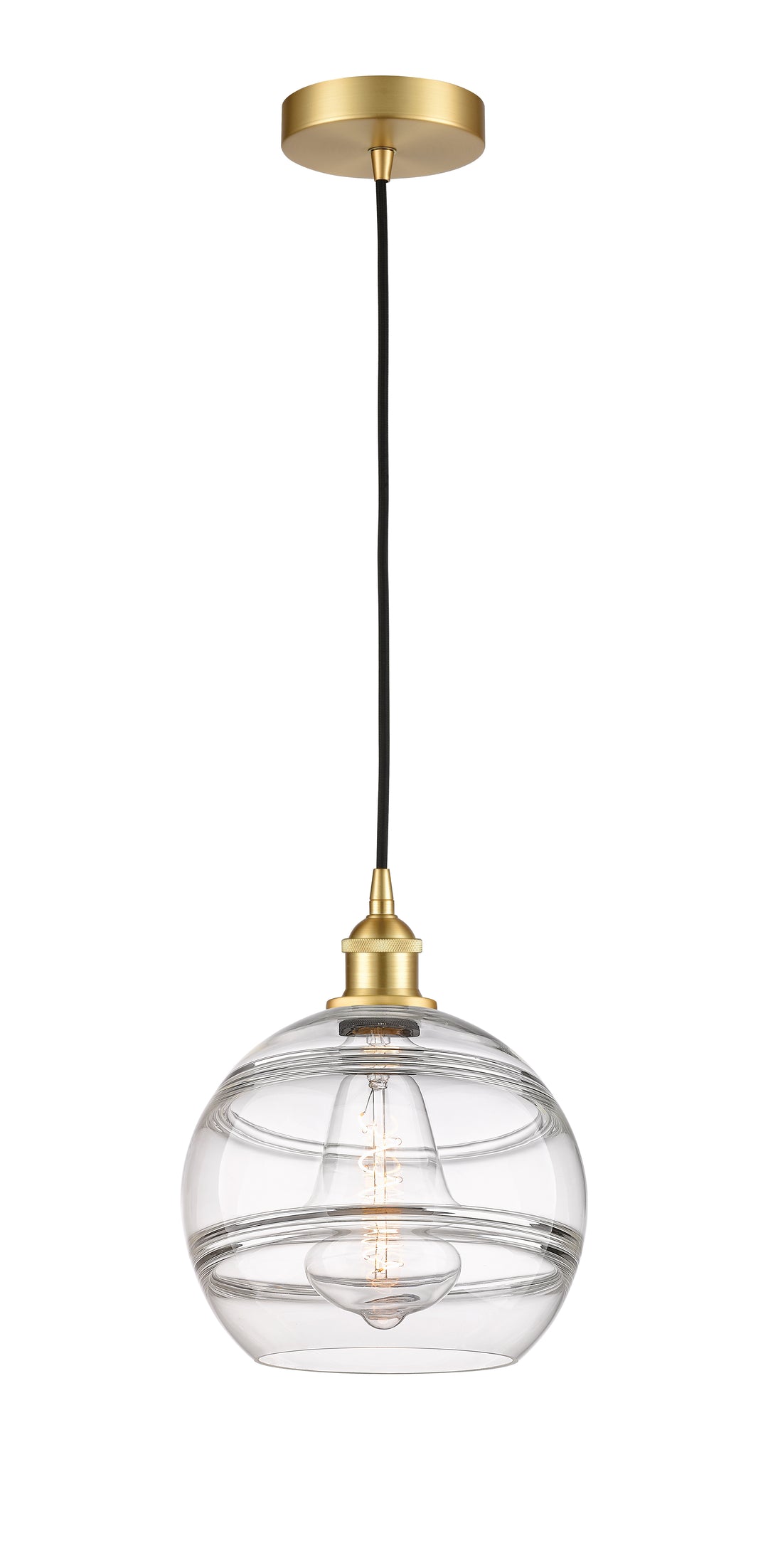 Innovations Lighting Rochester 10" Mini Pendant - Satin Gold Mini-Pendants Innovations Lighting   