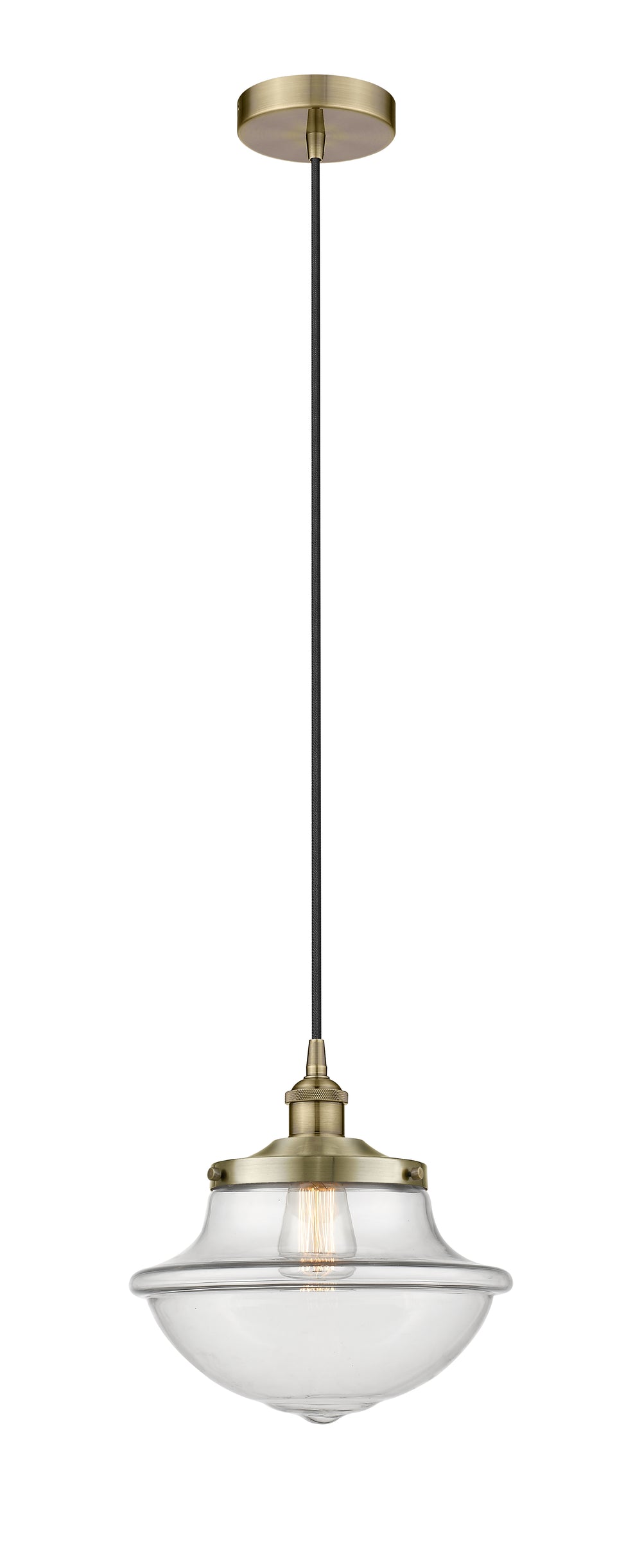 Innovations Lighting Oxford 11.75" Mini Pendant - Antique Brass