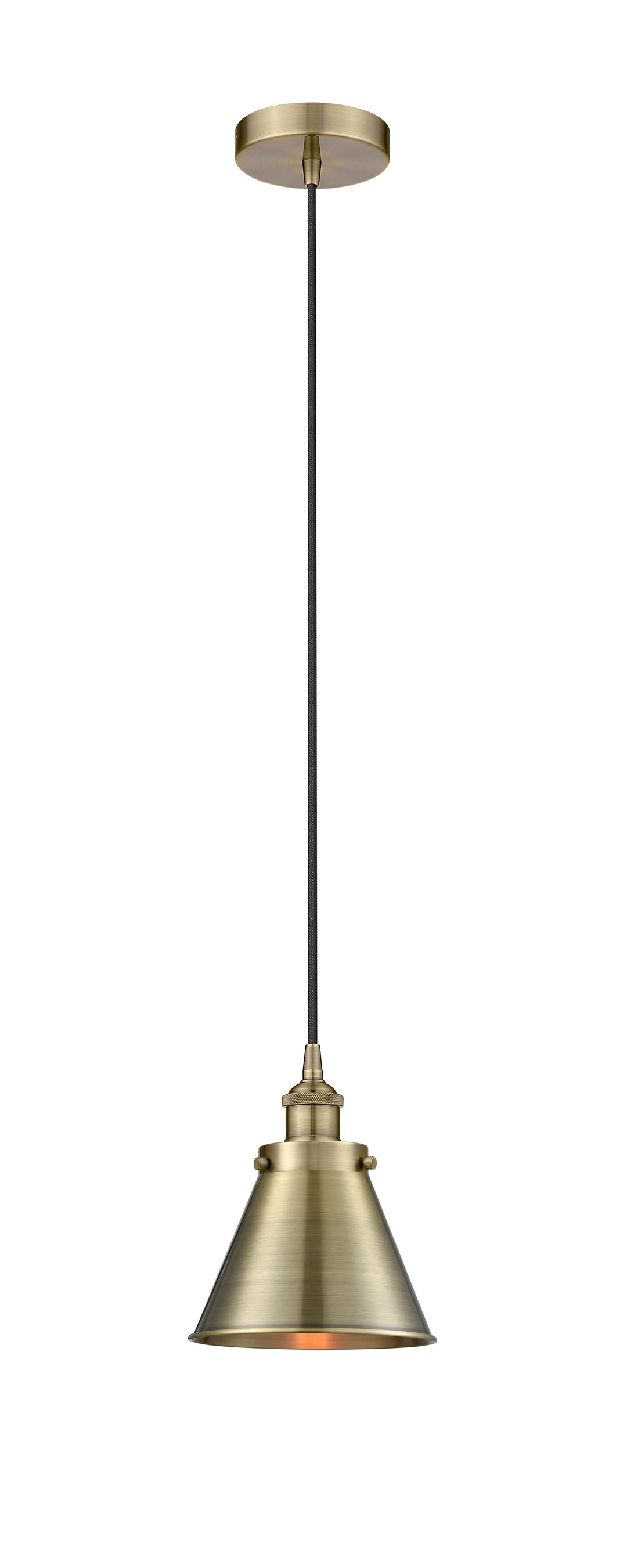 Innovations Lighting Appalachian 8" Mini Pendant - Antique Brass Mini-Pendants Innovations Lighting Default Title  