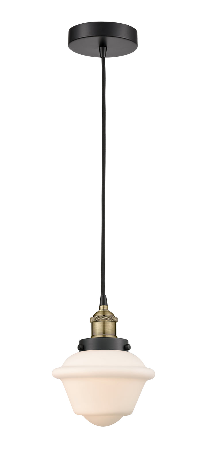 Innovations Lighting Oxford 7.5" Mini Pendant - Black Antique Brass