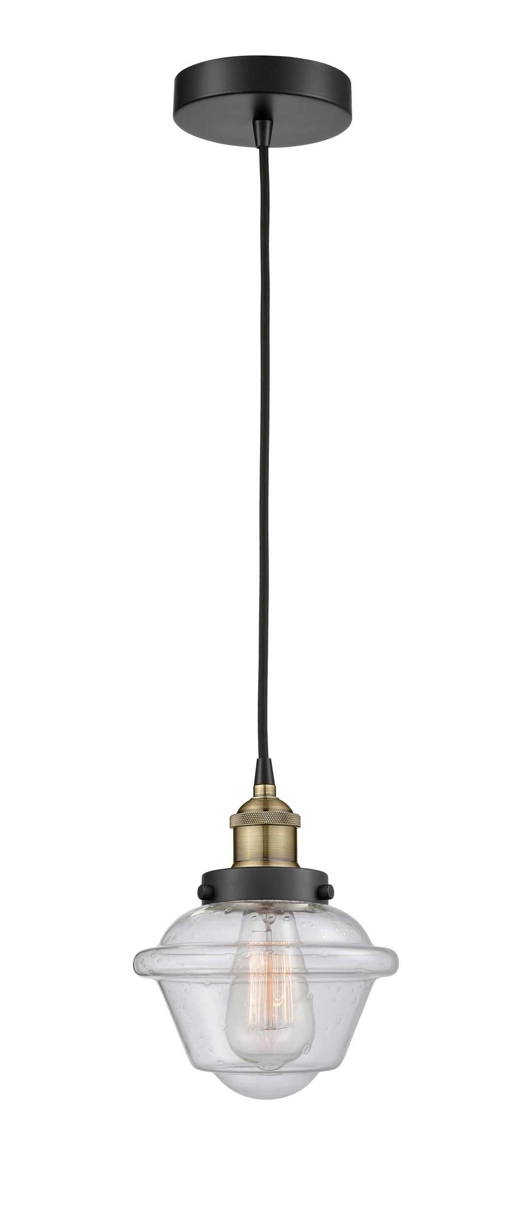 Innovations Lighting Oxford 7.5" Mini Pendant - Black Antique Brass