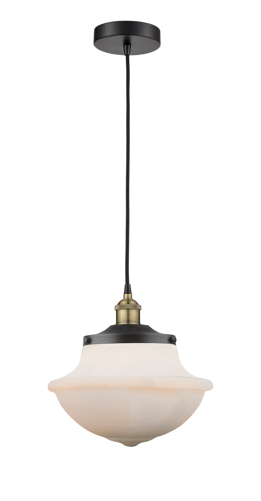 Innovations Lighting Oxford 11.75" Mini Pendant - Black Antique Brass