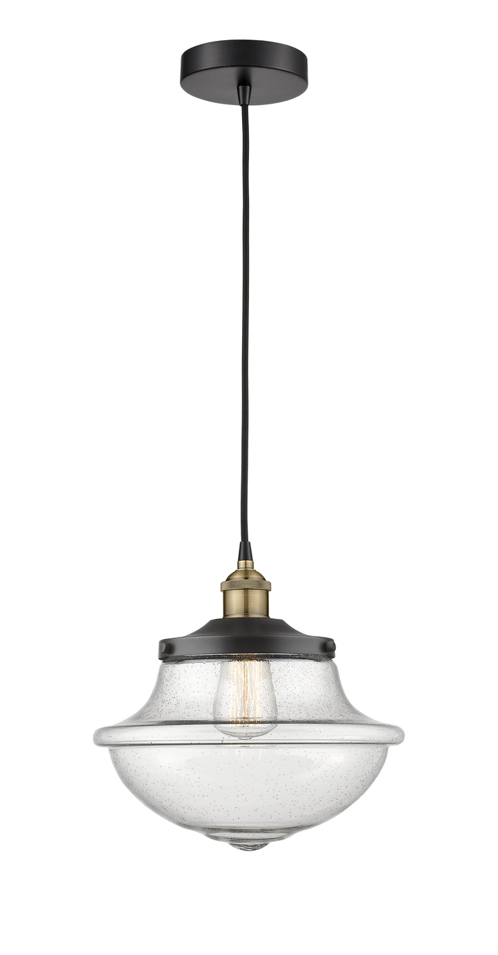 Innovations Lighting Oxford 11.75" Mini Pendant - Black Antique Brass