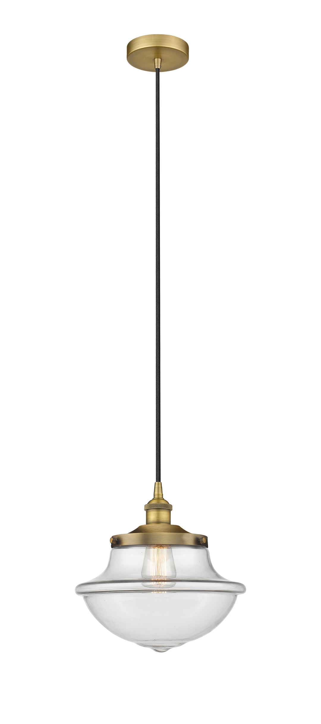 Innovations Lighting Oxford 11.75" Mini Pendant - Brushed Brass