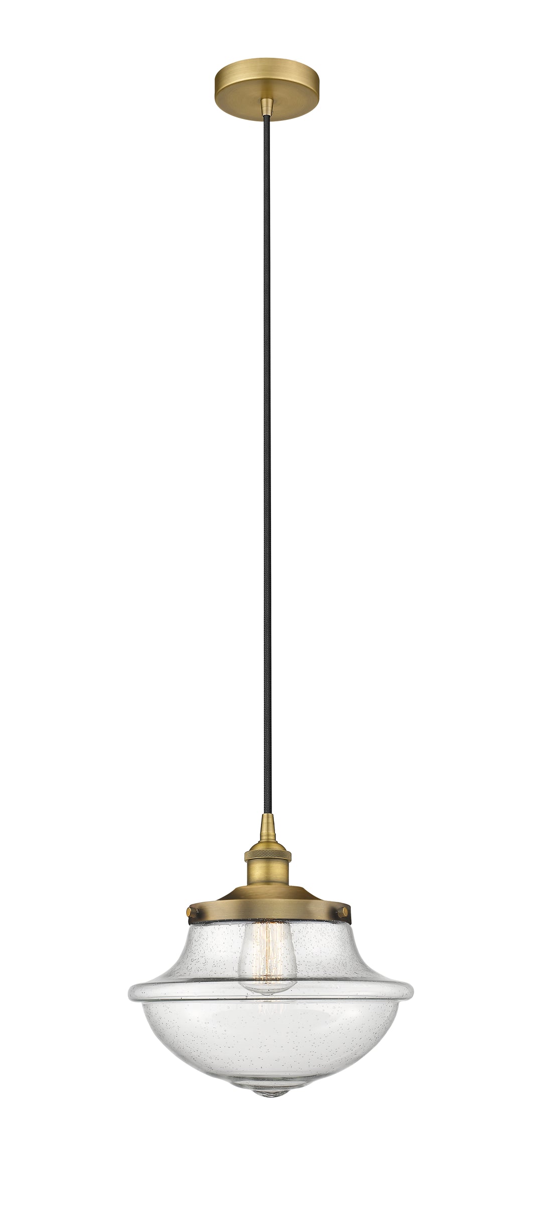 Innovations Lighting Oxford 11.75" Mini Pendant - Brushed Brass