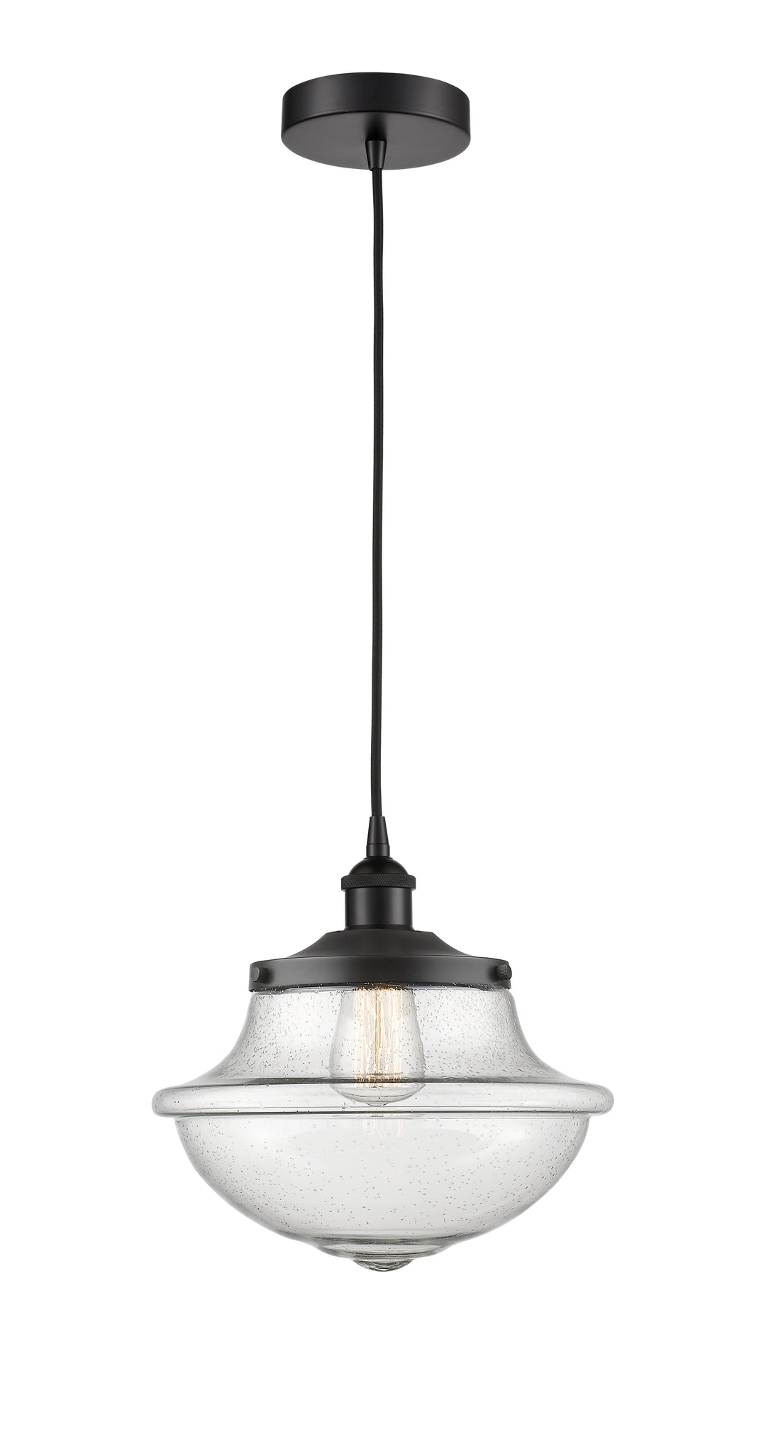 Innovations Lighting Oxford 11.75" Mini Pendant - Matte Black