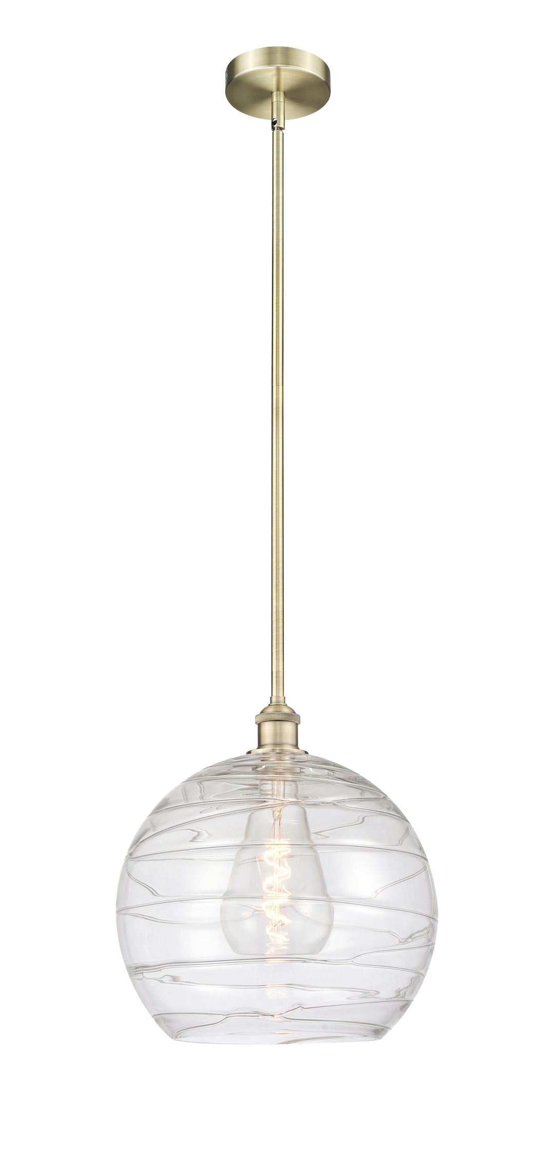 Innovations Lighting Athens Deco Swirl 14" Pendant - Antique Brass