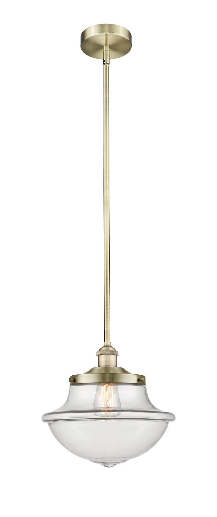 Innovations Lighting Oxford 12" Mini Pendant - Antique Brass