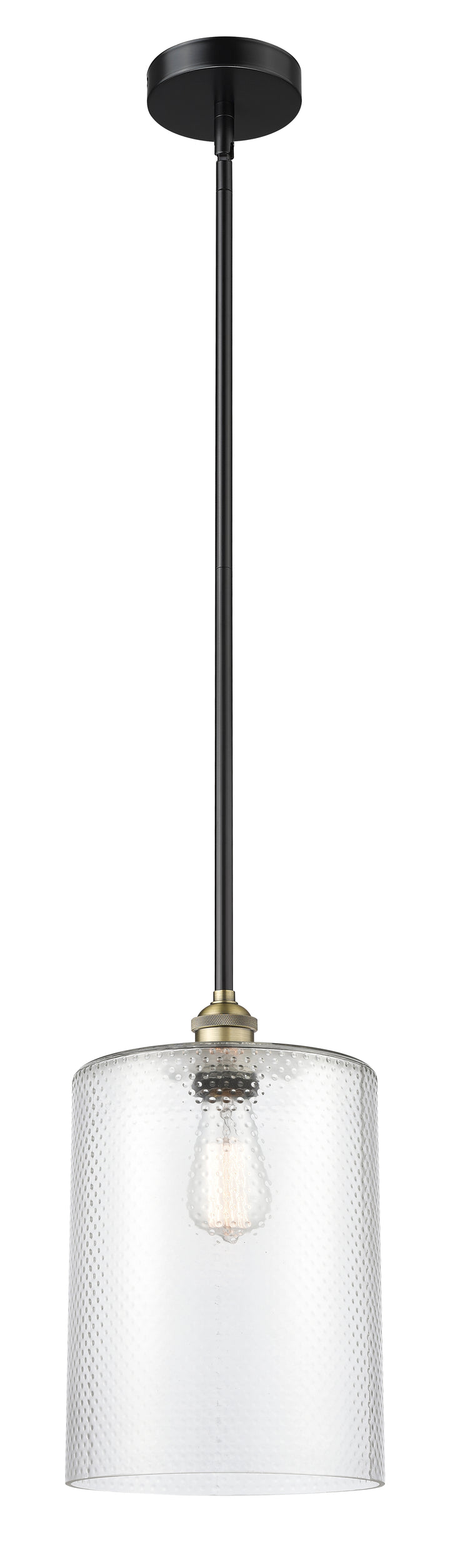 Innovations Lighting Cobbleskill 9" Mini Pendant - Black Antique Brass