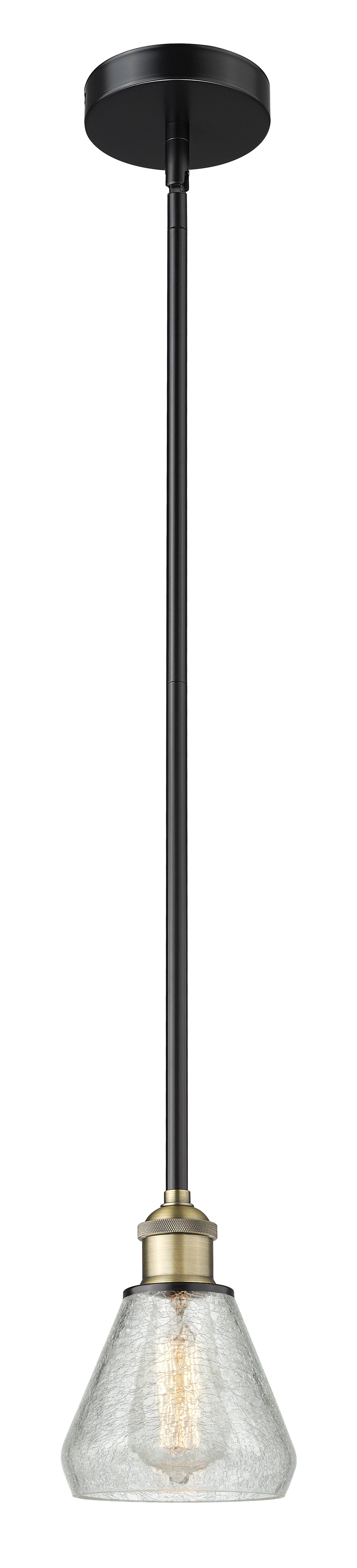Innovations Lighting Conesus 6" Mini Pendant - Black Antique Brass