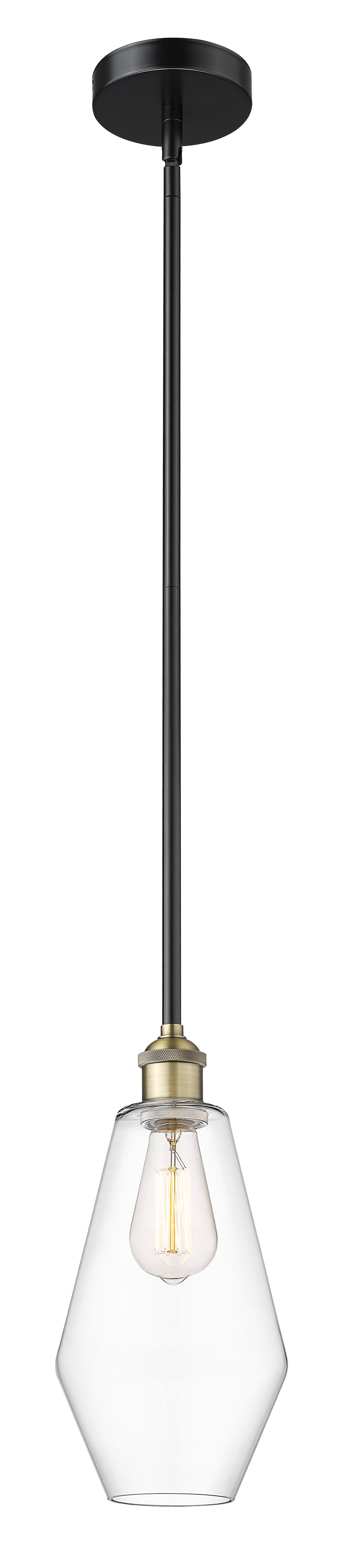 Innovations Lighting Cindyrella 7" Mini Pendant - Black Antique Brass
