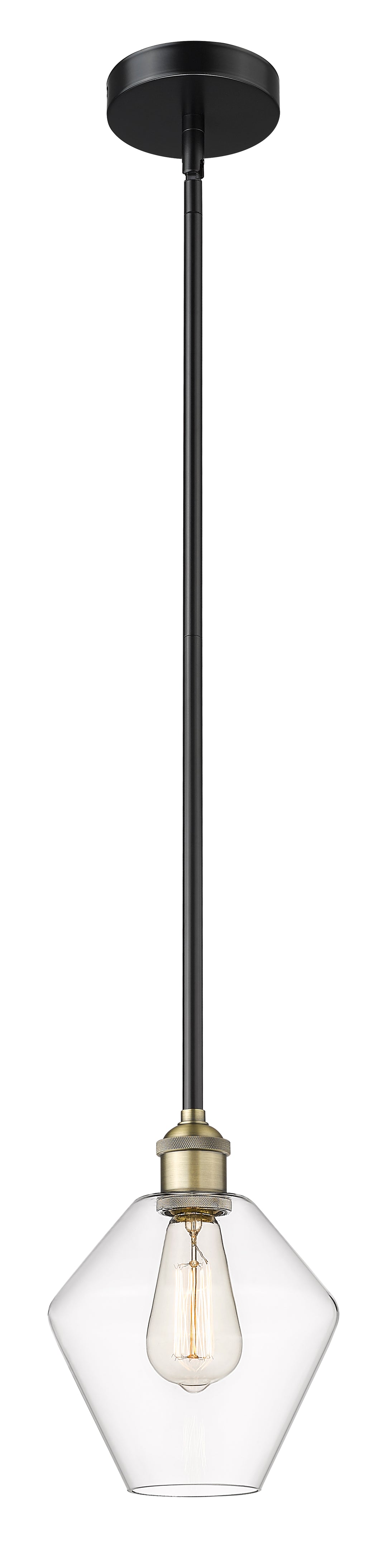 Innovations Lighting Cindyrella 8" Mini Pendant - Black Antique Brass