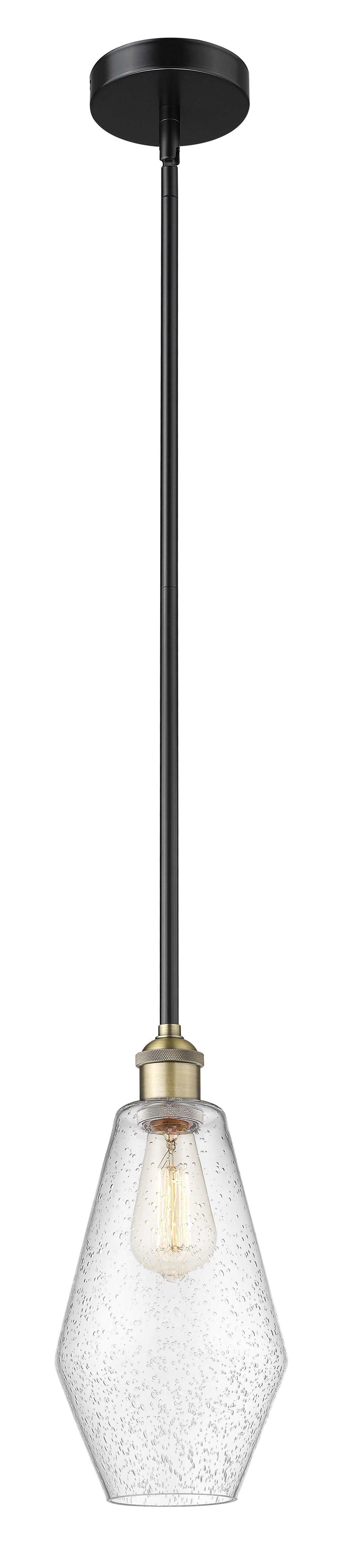 Innovations Lighting Cindyrella 7" Mini Pendant - Black Antique Brass