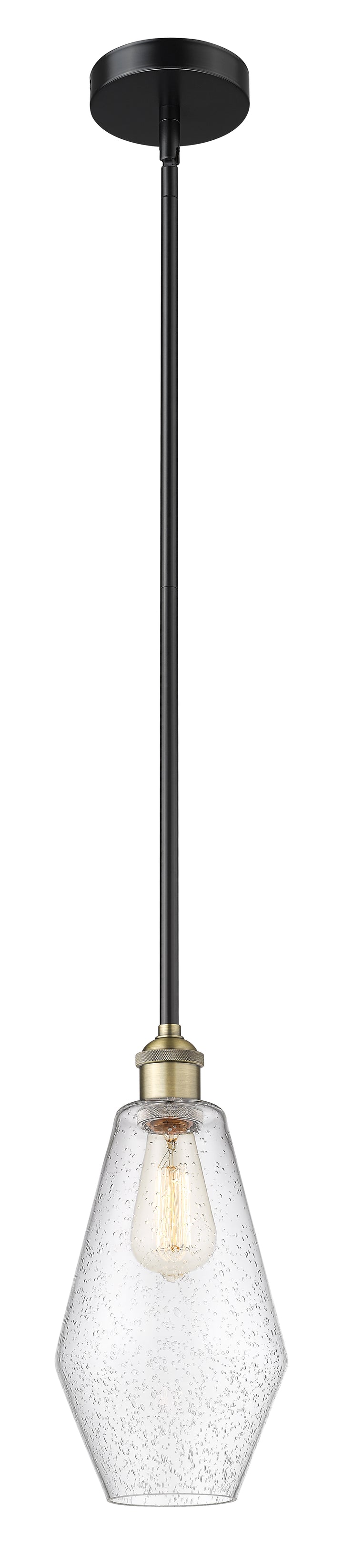 Innovations Lighting Cindyrella 7" Mini Pendant - Black Antique Brass