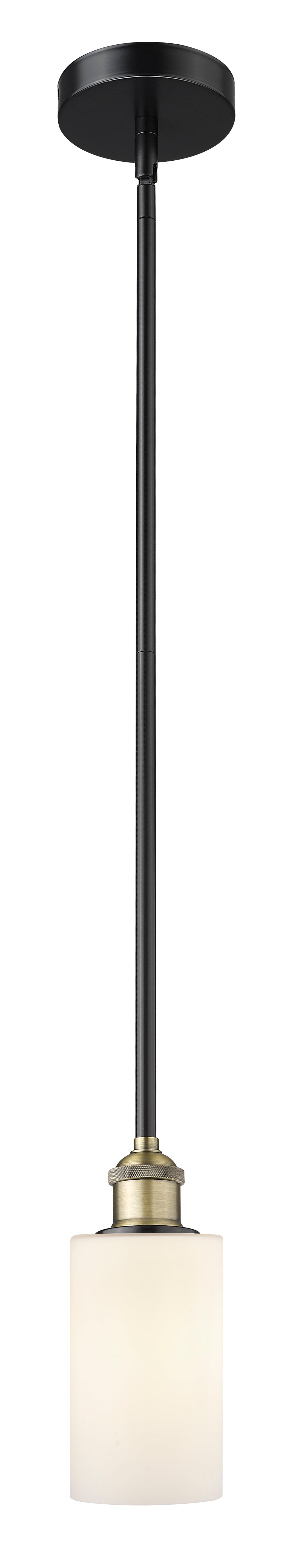Innovations Lighting Clymer 4" Mini Pendant - Black Antique Brass