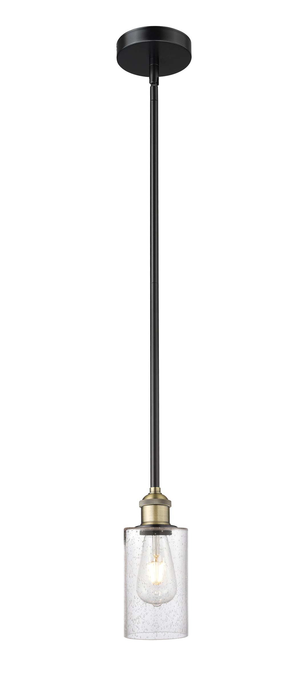 Innovations Lighting Clymer 4" Mini Pendant - Black Antique Brass