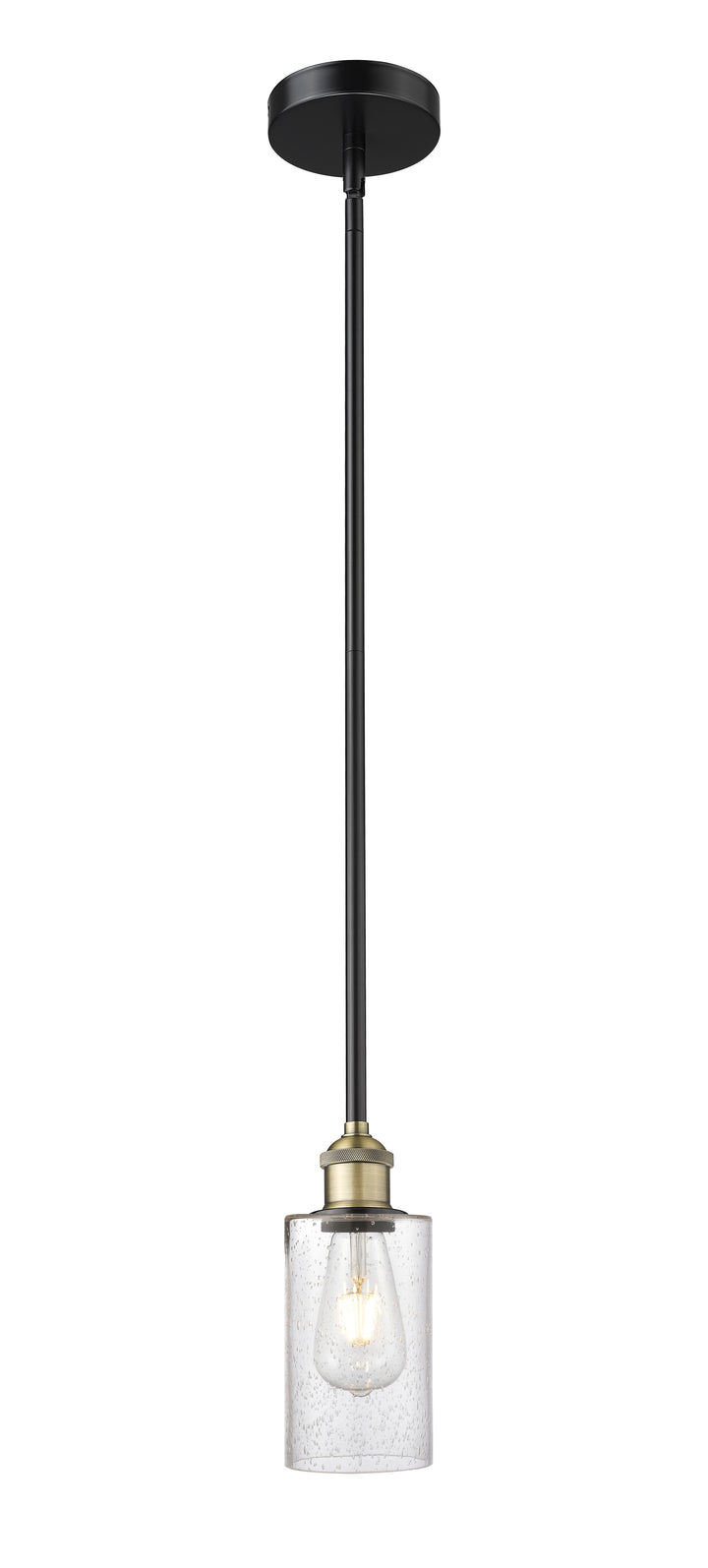 Innovations Lighting Clymer 4" Mini Pendant - Black Antique Brass