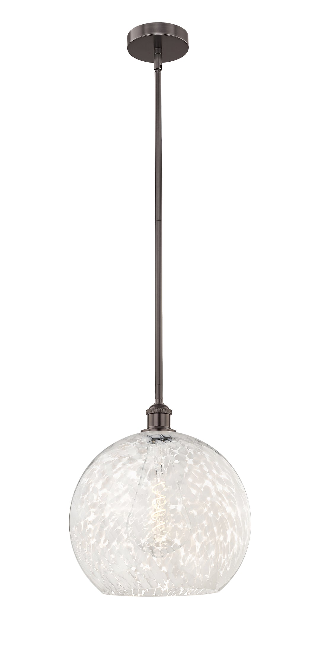 Innovations Lighting White Mouchette 14" Pendant - Oil Rubbed Bronze