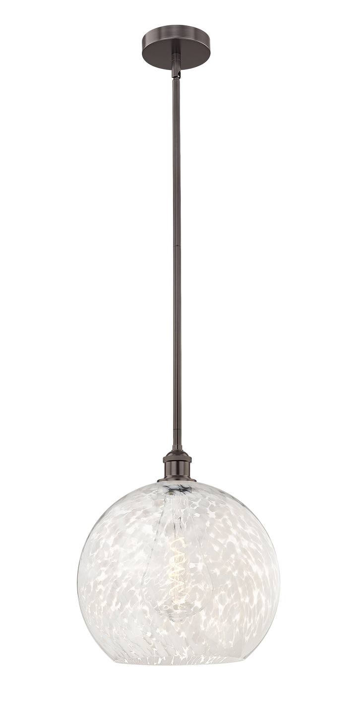 Innovations Lighting White Mouchette 14" Pendant - Oil Rubbed Bronze