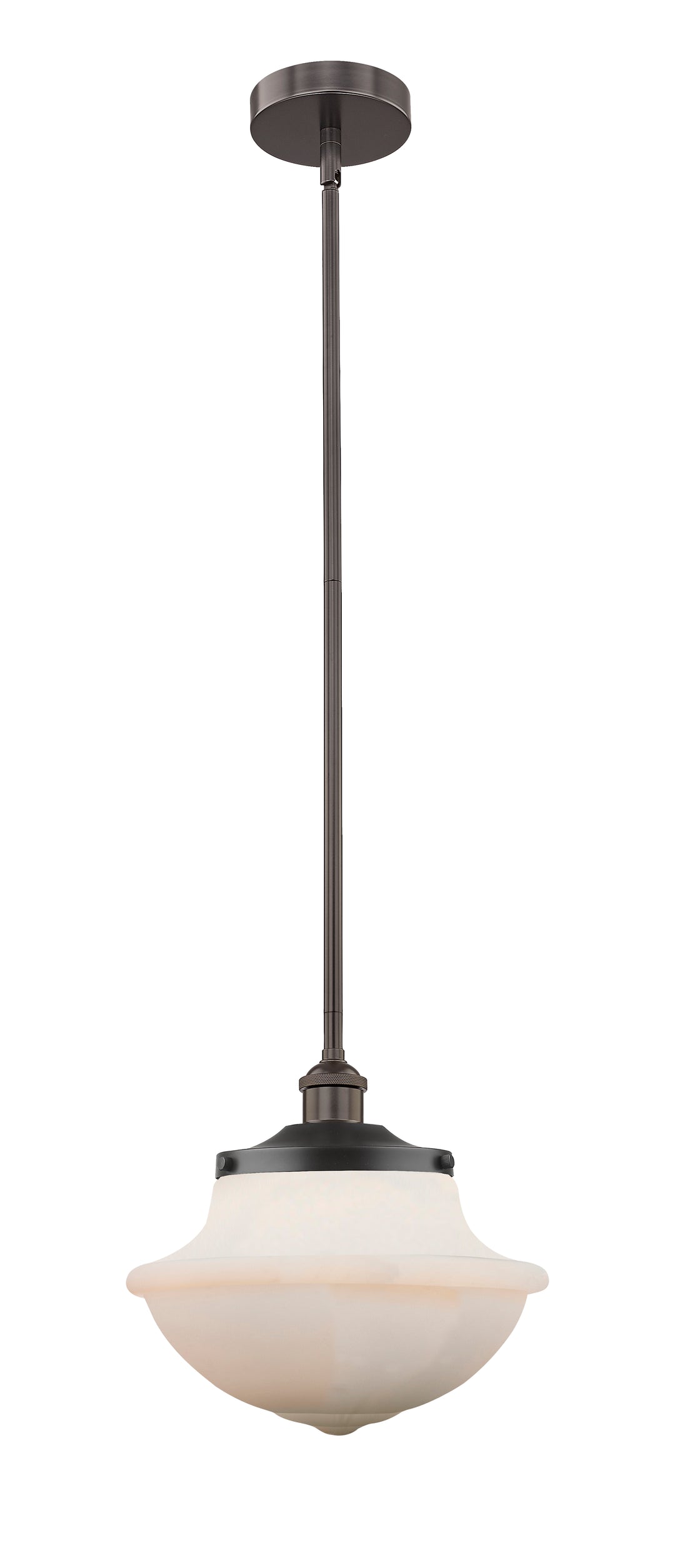 Innovations Lighting Oxford 12" Mini Pendant - Oil Rubbed Bronze Mini-Pendants Innovations Lighting Matte White ; Glass Type: Frosted  