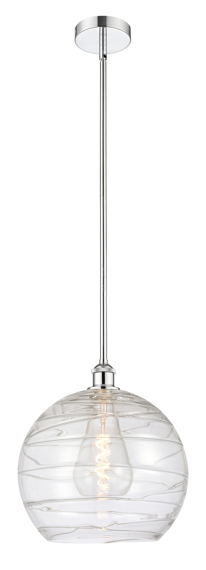 Innovations Lighting Athens Deco Swirl 14" Pendant - Polished Chrome