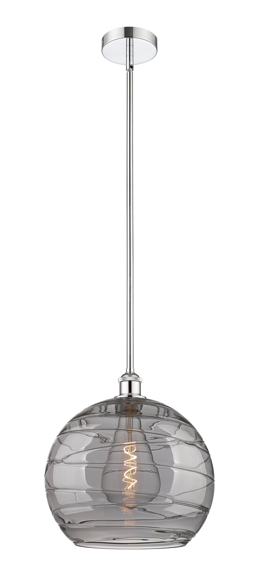 Innovations Lighting Athens Deco Swirl 14" Pendant - Polished Chrome