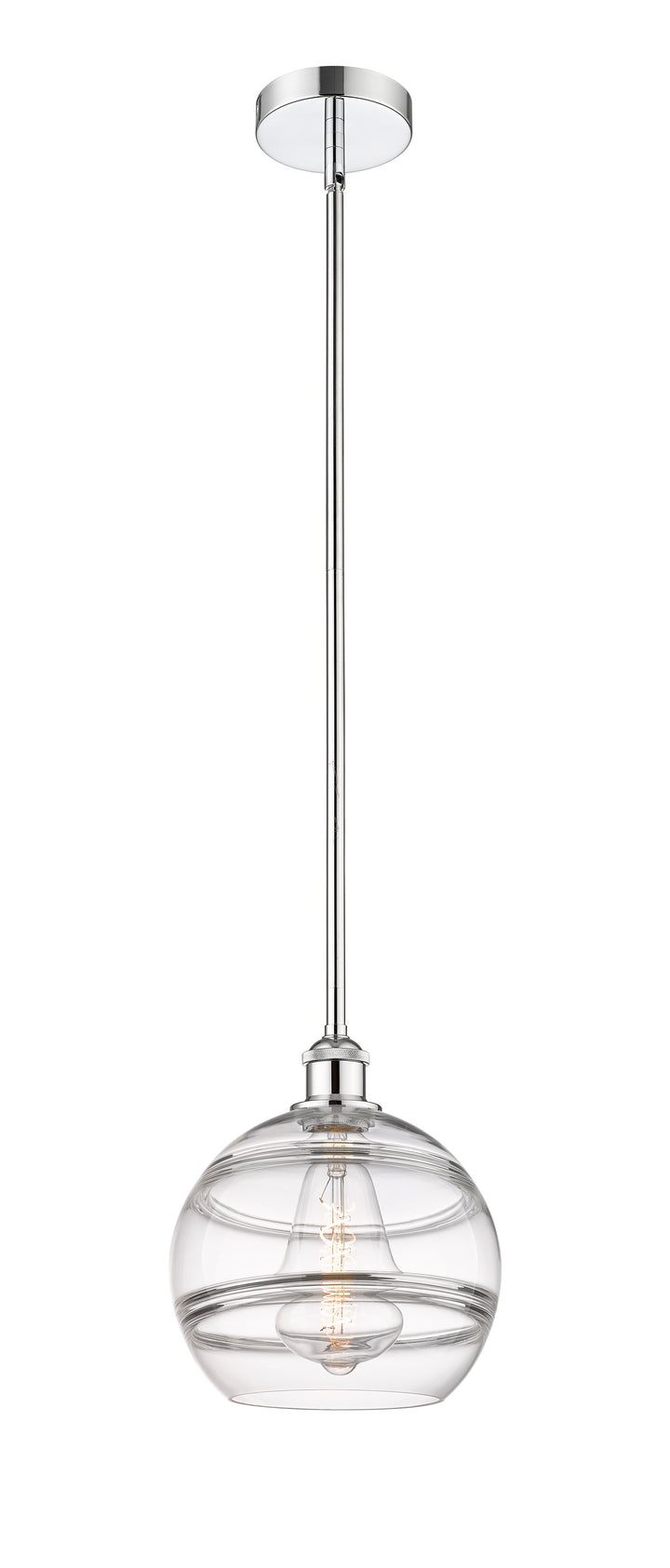 Innovations Lighting Rochester 10" Mini Pendant - Polished Chrome Mini-Pendants Innovations Lighting Clear ; Glass Type: Clear  