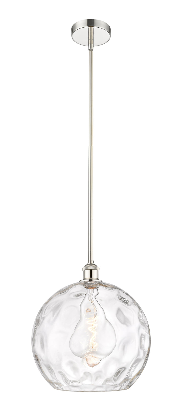 Innovations Lighting Athens Water Glass 14" Pendant - Polished Nickel Pendants Innovations Lighting Clear Water Glass ; Glass Type: Clear  