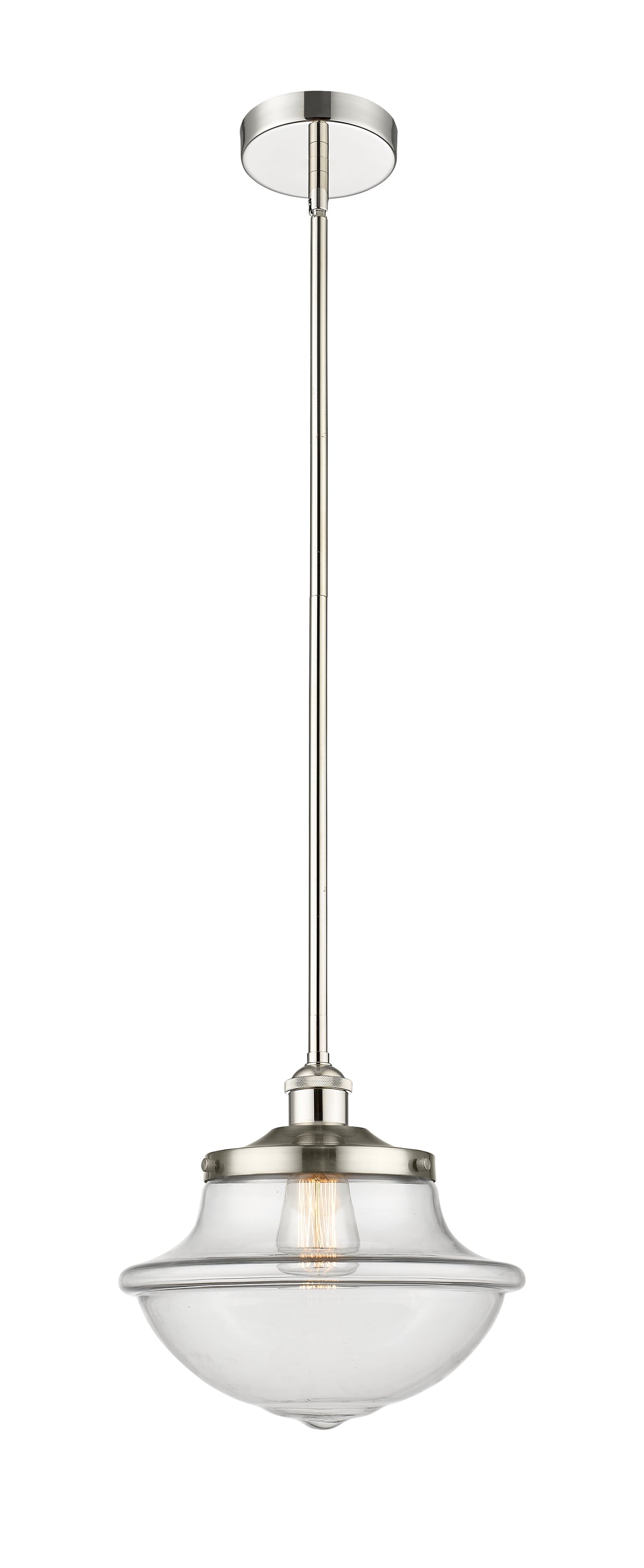 Innovations Lighting Oxford 12" Mini Pendant - Polished Nickel