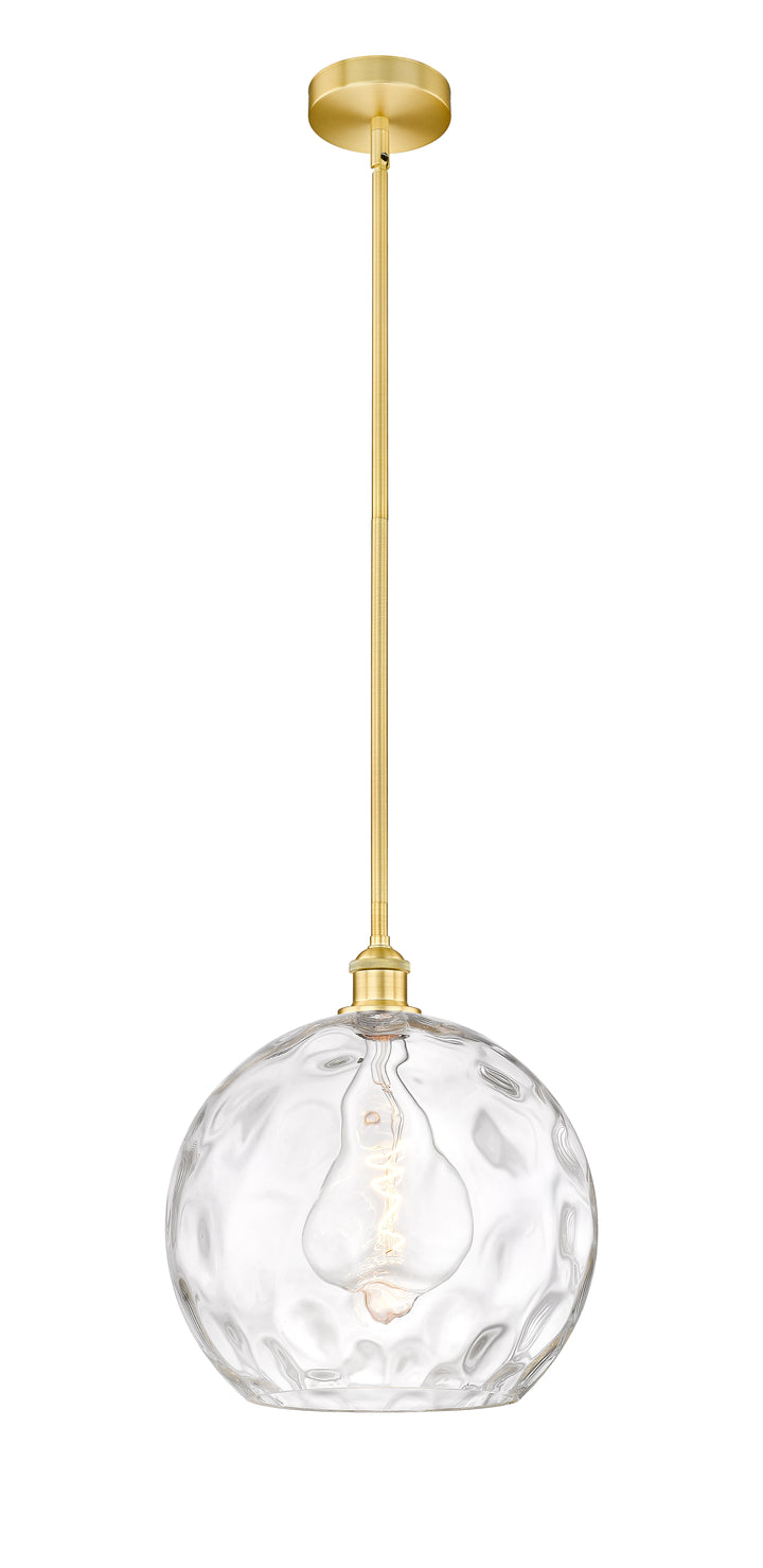 Innovations Lighting Athens Water Glass 14" Pendant - Satin Gold Pendants Innovations Lighting Clear Water Glass ; Glass Type: Clear  