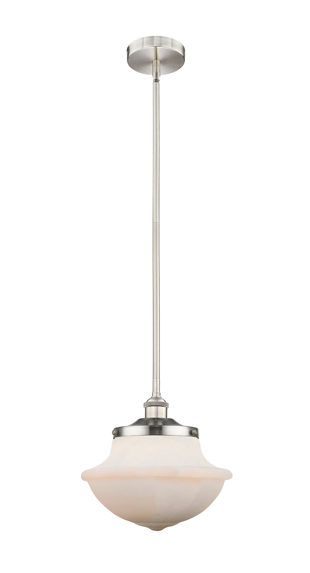 Innovations Lighting Oxford 12" Mini Pendant - Brushed Satin Nickel Mini-Pendants Innovations Lighting Matte White ; Glass Type: Frosted  