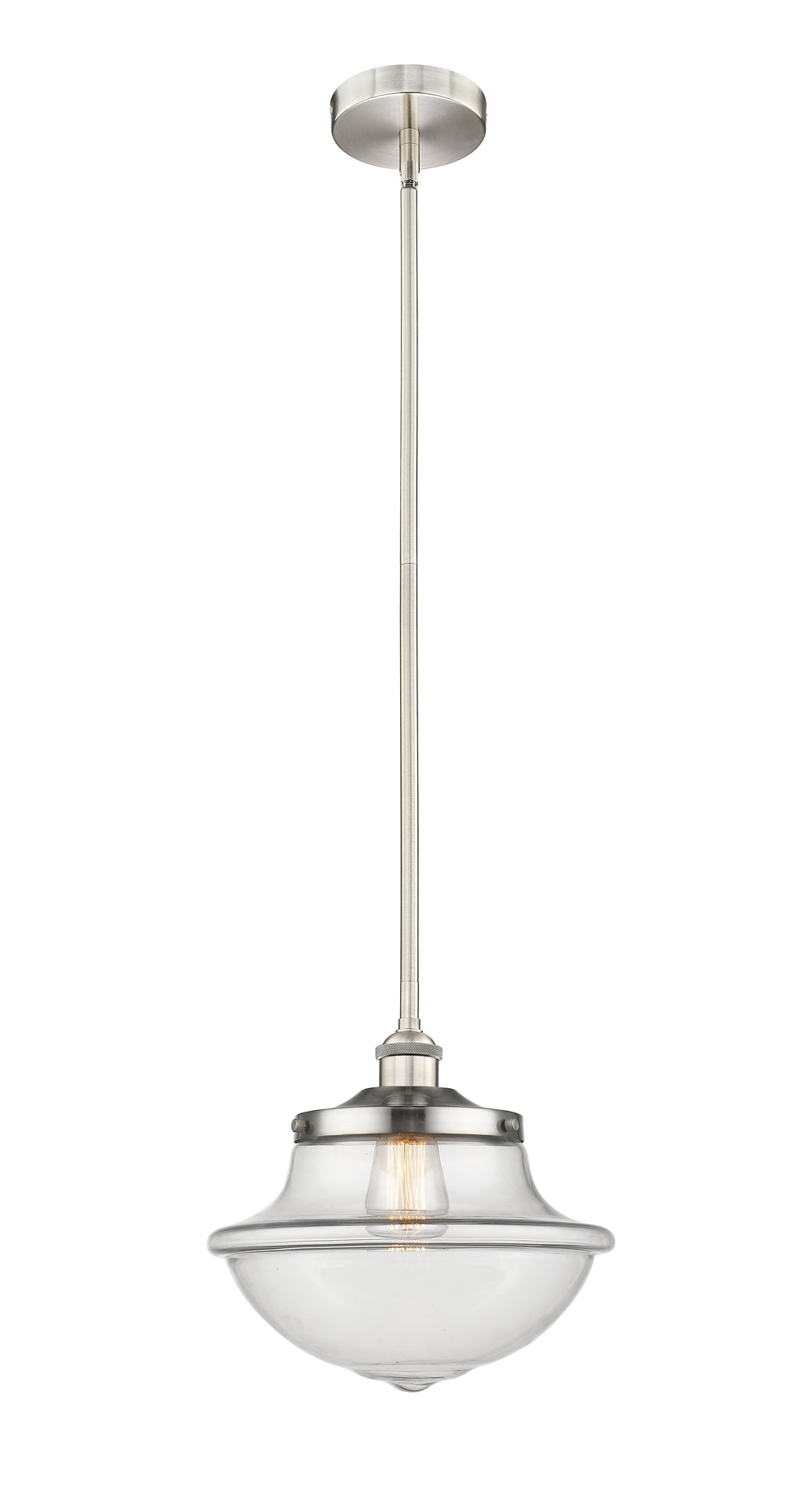 Innovations Lighting Oxford 12" Mini Pendant - Brushed Satin Nickel