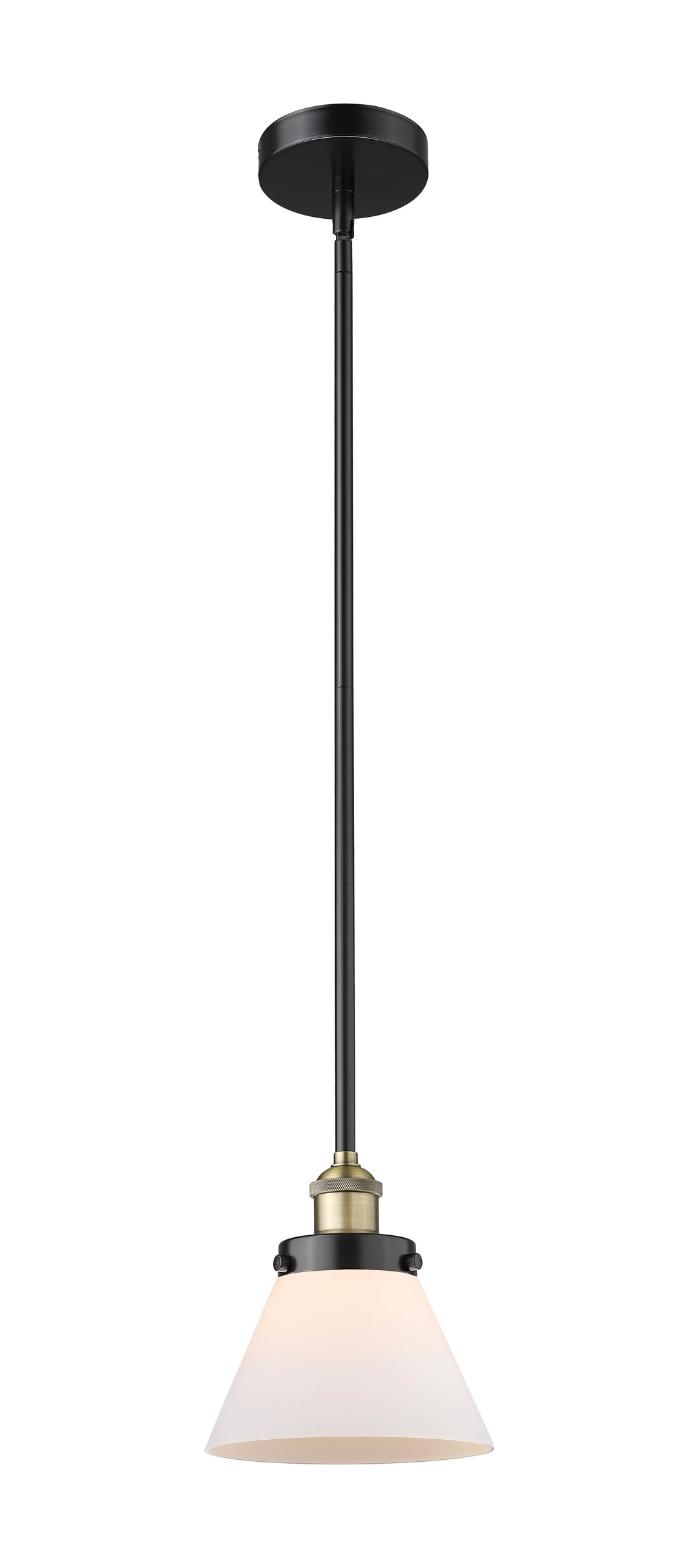 Innovations Lighting Cone 8" Mini Pendant - Black Antique Brass