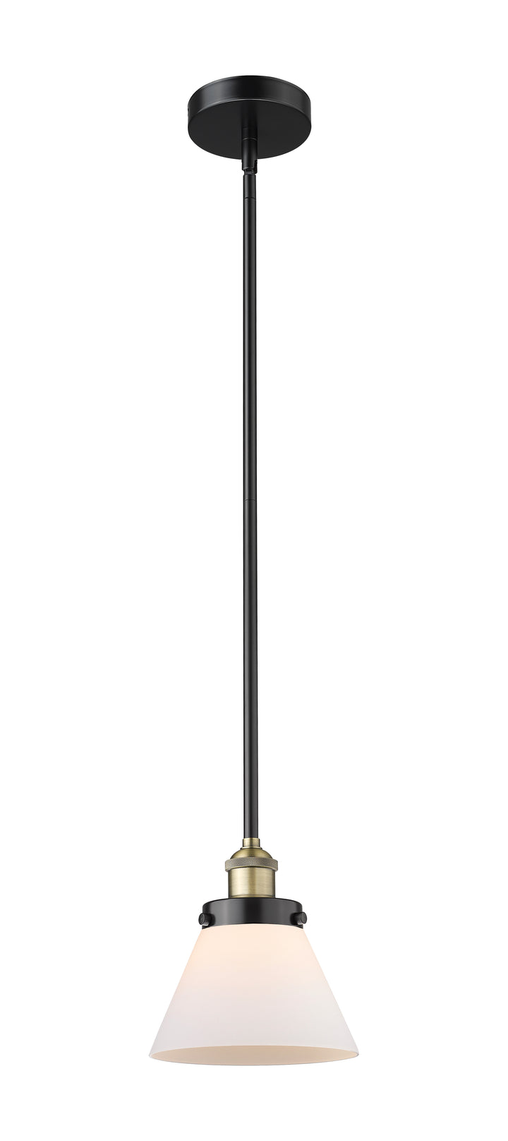 Innovations Lighting Cone 8" Mini Pendant - Black Antique Brass