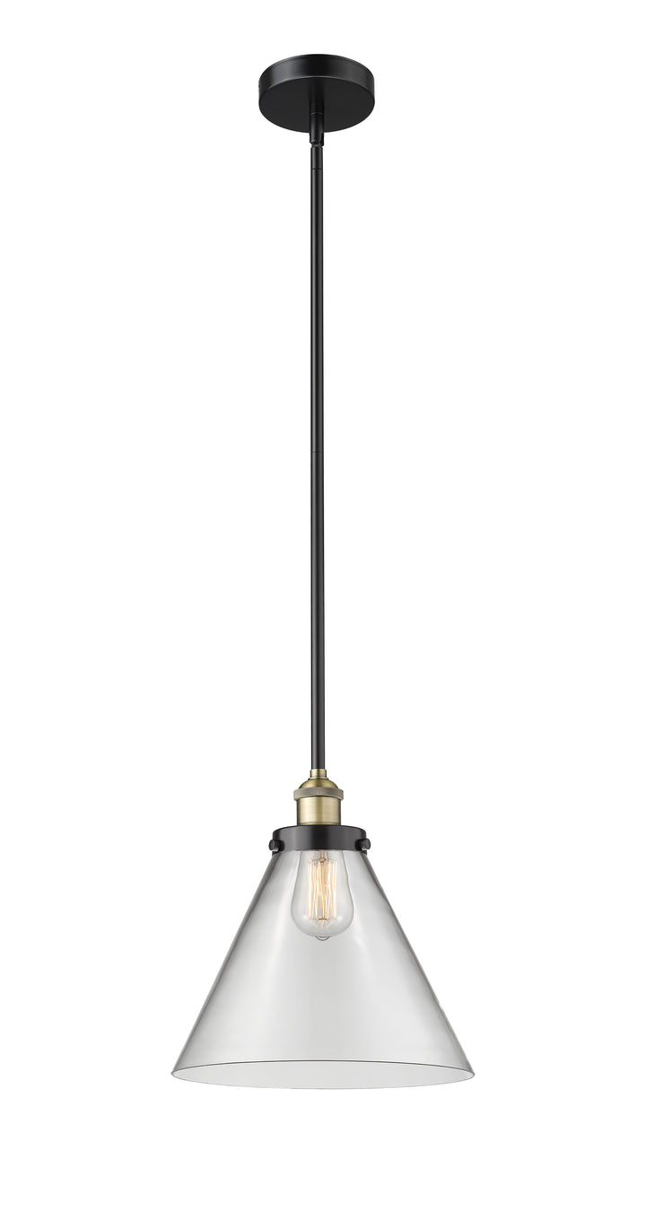 Innovations Lighting Cone 12" Mini Pendant - Black Antique Brass